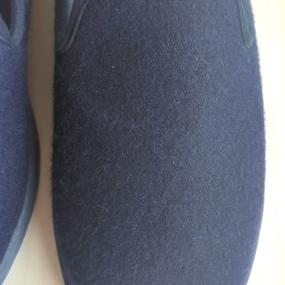 Lands' End Comfort Step Wool Slip-On Loafer Shoe Size 7.5B Blue - Picture 6 of 13